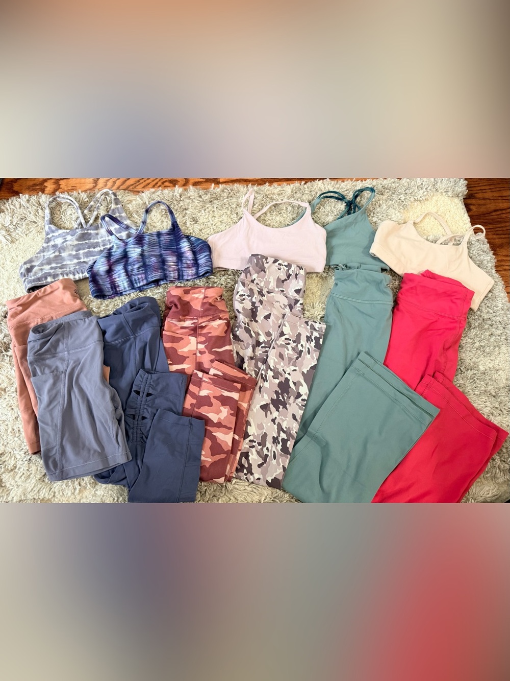 Athleta Girls Bundle Mix & Match Sets in Pink, Green, Blue & Neutral Tones